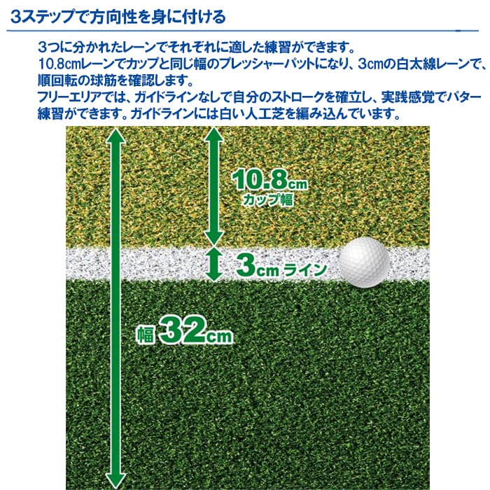 ダイヤ ゴルフ TR-476 ダイヤパターグリーン HD3230 パターマット 練習器 DAIYA GOLF | ウィザード54