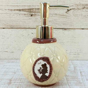 ディズニー 通販 美女と野獣 ベル 陶器製 ソープ ボトル 容器 詰め替え つめかえ ソープディスペンサー ハンドソープ 浴室 バスルーム 洗面所 台所 キッチン ボディーソープ