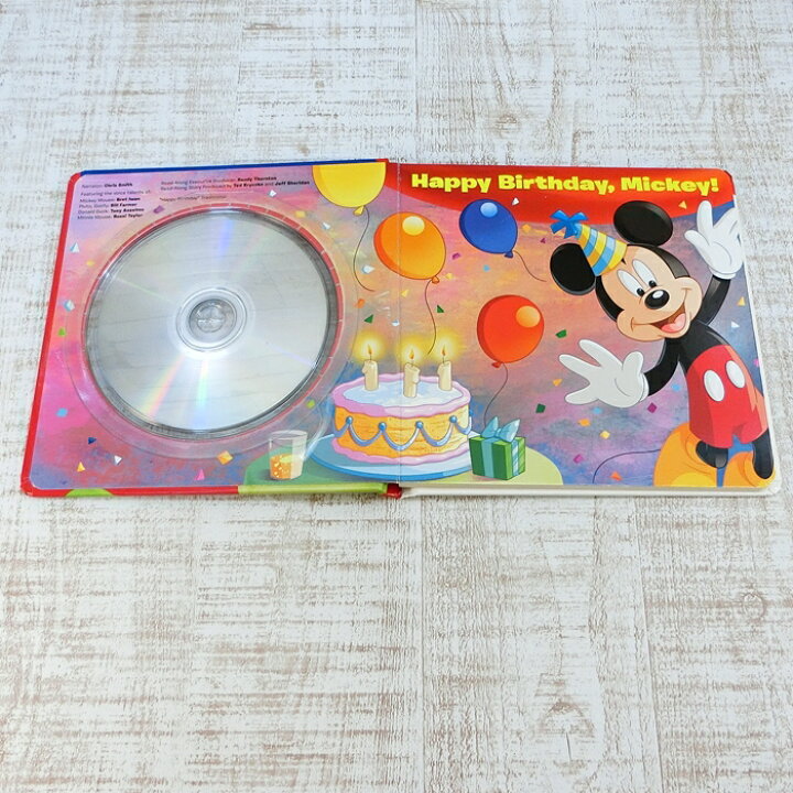 楽天市場 ディズニー 通販 ミッキーマウス 英語 学習 バースデー ソング ブック Cd 本 ミッキー オーディオ ウィズマウス 楽天市場店