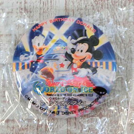 超デッドストック 非売品 【1986年】38年前 ディズニーオンアイス 日本初公演 限定 新品・未使用ハッピーバースデー ドナルド ドナルドダック 缶 バッジ 通販 おみやげ お土産 ウォルトディズニー ワールドオンアイス 缶バッジ カンバッジ カンバッチ 缶バッチ