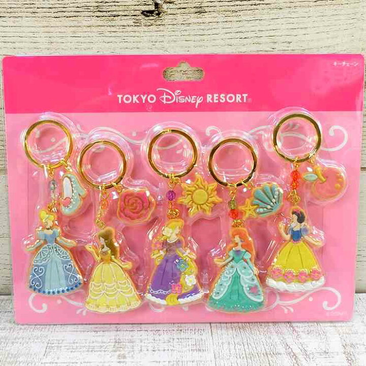 楽天市場】東京ディズニーリゾート プリンセス キーチェーン 5個セット 