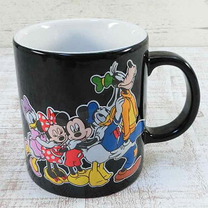 東京ディズニーリゾート ディズニー 通販 ミッキーと仲間達 ベスティーズ レリーフ マグカップ 【黒】 無料ギフトラッピング TDR ディズニーランド ディズニーシー マグ 立体 おみやげ お土