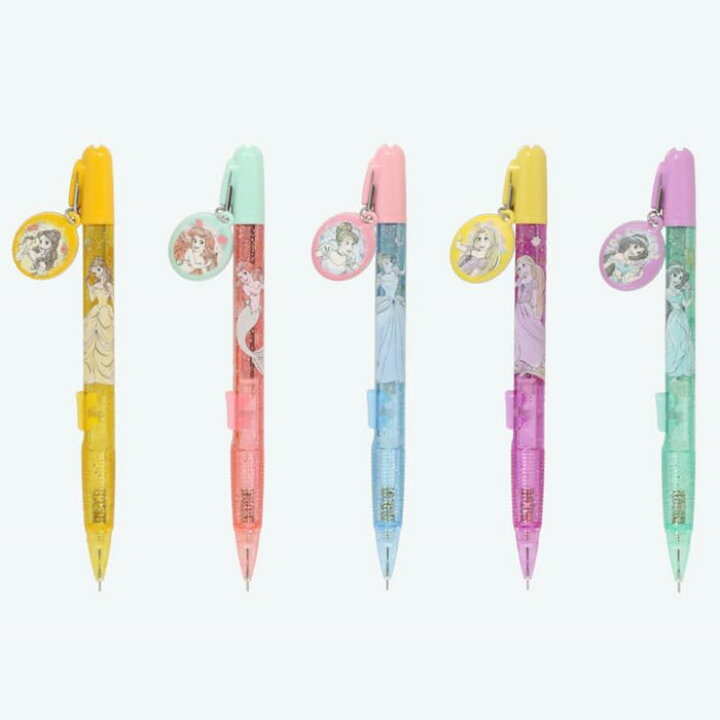 楽天市場 東京ディズニーリゾート ディズニー プリンセス サイドノック シャープペン 5本セット 0 5mm 無料ギフトラッピング Tdr ディズニーランド ディズニーシー ベル アリエル シンデレラ ラプンツェル ジャスミン おみやげ お土産 日本製 ウィズマウス 楽天市場店