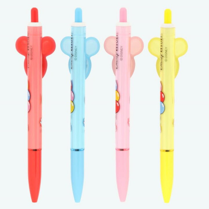 楽天市場 東京ディズニーリゾート ディズニー 通販 ミッキーマウス ミニーマウス バルーン ボールペン 4本セット 無料 ギフトラッピング Tdr おみやげ お土産 ディズニーランド ディズニーシーミッキー ミニー 日本製 ウィズマウス 楽天市場店