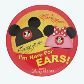 [赤]【10/27発売予定】 東京ディズニーリゾート ディズニー 通販 イヤーハット 缶 バッジ ミッキーマウス TDR ディズニーランド ディズニーシー 缶バッジ カンバッジ カンバッチ 缶バッチ 帽子
