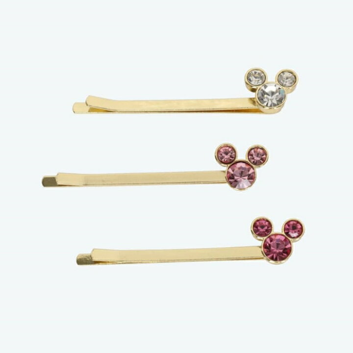 楽天市場 東京ディズニーリゾート ディズニー 通販 ヘアピン ミッキーシェイプ ミツマル ジュエリー 3個セット 無料ギフトラッピング Tdr ディズニーランド ディズニーシー おみやげ お土産 ラインストーン ウィズマウス 楽天市場店