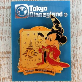 【1993年 デッドストック 1点のみ】 ピンバッジ ロゴ 10周年 東京ディズニーランド ディズニー 通販 お土産 おみやげ TDL リゾート シー ピンバッチ ピンズ