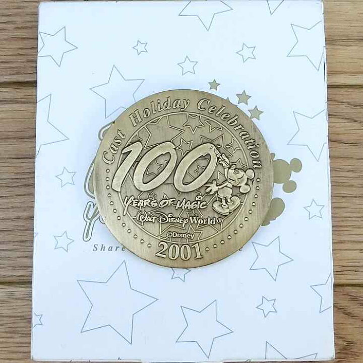 楽天市場 ウォルト ディズニーワールド リゾート キャスト 限定 01年 ウォルトディズニー 100周年 記念 メダル 無料ギフトラッピング Wdw ミッキー キャストメンバー 超レア 通常一般購入不可のアイテム 1点のみ ウィズマウス 楽天市場店
