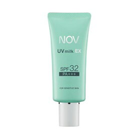 ノブ UVミルクEX 35g 日焼け止め SPF32 PA+++ 敏感肌 顔用 体用 化粧下地 子供 無香料 無着色 低刺激 NOV 国内正規品