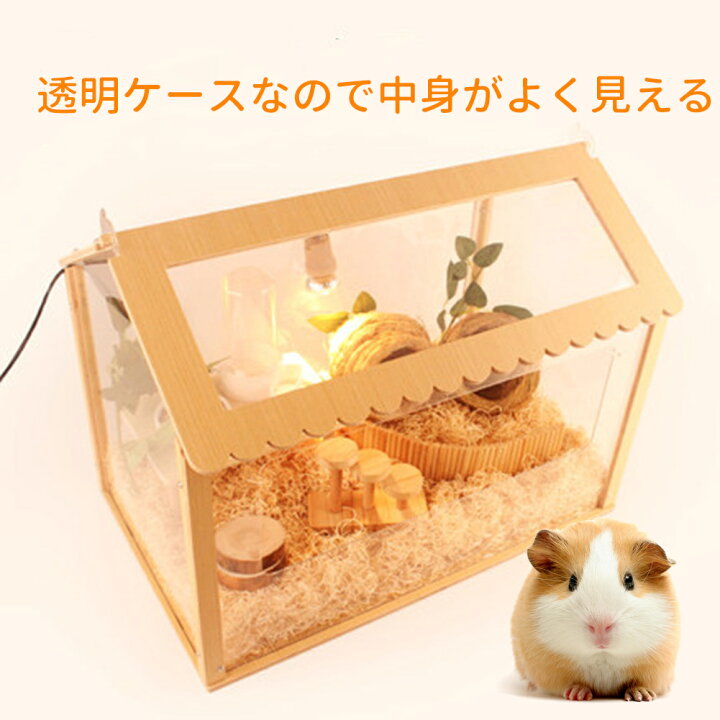 楽天市場】ハムスター用ケージ 大きめ ケージ アクリル ハウス小動物  