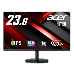 Acer �Q�[�~���O���j�^�[ 23.8�C���` IPS �t��HD ����� 120Hz 1ms sRGB 99% Adaptive-Sync HDMI 1.4 DisplayPort v1.2 �~�jD-Sub 15�s�� �X�s�[�J�[�E�w�b�h�t�H���[�q�񓋍� P