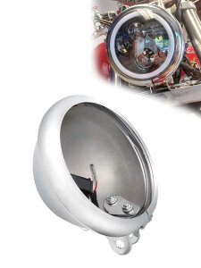 CHELHEAD 5.75�C���` LED�w�b�h���C�g�p�P�[�X �V���o�[ �n�[���[ �I�[�g�o�C�Ή� �ی^ �u���b�N �n�E�W���O�L�b�g �Œ�p�X�e�[�t�� �h���ϐk ���t���ȒP