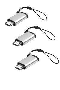 YFFSFDC �}�C�N��USB�ϊ��A�_�v�^�[ �^�C�vC Micro USB �ϊ��A�_�v�^3���� Type C ���X to Micro USB �I�X �ϊ��R�l�N�^ �[�d�ƃf�[�^�]�� Galaxy�ANexus�AXperia�AHUAWEI��Micro USB