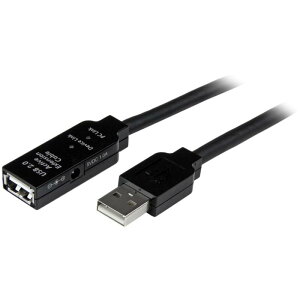 StarTech.com USB 2.0 �A�N�e�B�u�����P�[�u�� 5m Type-A(�I�X) - Type-A(���X) USB2.0 ���s�[�^�P�[�u�� USB2AAEXT5M