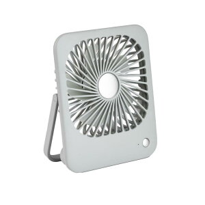 �y2024�N���f���zSmaly MINI DESK FAN �~�j�f�X�N�t�@�� �O���[ ����@ 3�i�K���ʒ��� �[�d�r USB�[�d Type-C �Ή� �M�t�g �v���[���g ���蕨