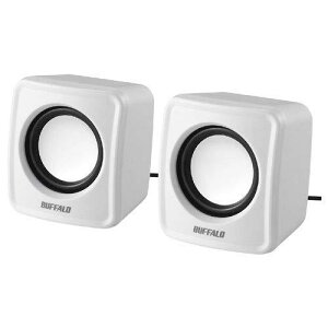 �o�b�t�@���[ PC�p �X�s�[�J�[ USB�d���R���p�N�g�T�C�Y �z���C�g BSSP100UWH