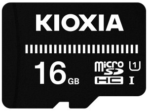 KIOXIA(LINVA) Ń microSD 16GB UHS-IΉ Class10 microSDHC (]x50MB/s) T|[gKi [J[3N KTHN-MW016G