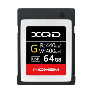 INDMEM XQD[J[h 64GB ݑx400MB/s ǂݏox440MB/s
