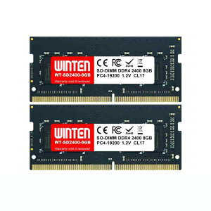 WINTEN �m�[�gPC�p������ DDR4-2400 16GB�i8GB×2���j 260Pin CL17 1.2V SODIMM SDRAM �����������[ ���݃������[�y5�N�E�����zWT-SD2400-D16GB