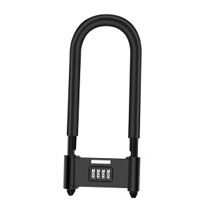 自転車ロック・C-Timvasion 4桁ダイヤル式 U字ロック 自転車ロック高切断対抗 番号変更可能 盗難防止 玄関・ドアロック・バイク・自転車・電動自動車用ロック 日本語説明書 「調整範囲:170-19