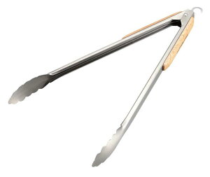 キャプテンスタッグ(CAPTAIN STAG) バーベキュー用 ウッドグリップトング 35cmUG-3228