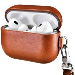 AirPods Pro 3 �p�P�[�X �{�v���U�[�P�[�X (2025�N9��������p) �ϏՌ� �����h�~ �G�A�[�|�b�Y �v�� 3�ی�P�[�X ������ �S�ʕی� ���C�����X�[�d�Ή� LED���C�g�� �X�g���b�v�t��(�u���E��)