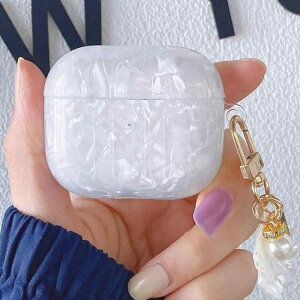 FINON for AirPods Pro 3 �p �P�[�X AirPods Pro ��3���� �p �P�[�X ���� �J���r�i �X�g���b�v �L���L�� ������� (�z���C�g)