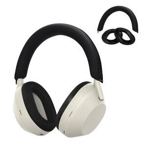 kwmobile 3x Sony WH-1000XM5対応 カバー - ヘッドバンド イヤーパッド 防塵 ソフト シリコン - 黒色