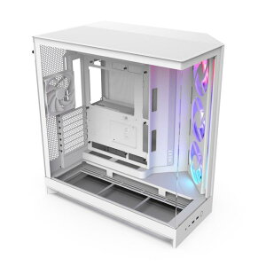 NZXT H9 Flow RGB (2025) �f���A���`�����o�[ RGB�t�@������ �~�h���^���[�^PC�P�[�X �z���C�g CM-H92FW-R1 CS9291