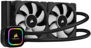 Corsair iCUE H100i RGB PRO XT �ȈՐ���CPU�N�[���[ RGB���� 240mm���W�G�[�^�[ CW-9060043-WW FN1378