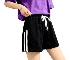 RAKUKOU ���f�B�[�X �V���[�g�p���c �� 2�{���C�� �X�|�[�c �Z�p�� �� �|�P�b�g�t�� �J�W���A���E�G�A �_�炩�� �ʋC�� �L�k�� �z�� ���K �����j���O (L, �u���b�N)