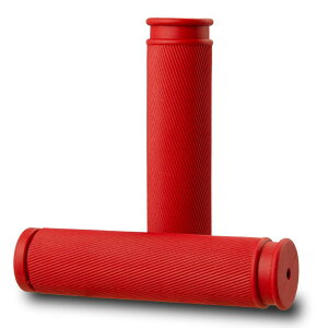 自転車用 ハンドル グリップ マウンテンバイク クロスバイク対応 滑り止め ゴム製 レッド