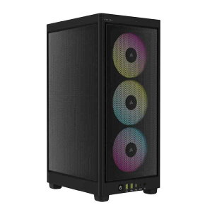 CORSAIR iCUE 2000D RGB AIRFLOW Mini �~�j -ITX �G�A�t���[ PC �P�[�X [�u���b�N]Mini-ITX �t�H�[���t�@�N�^ - �X�`�[�����b�V���p�l�� ���^PC�P�[�X�yCORSAIR AF120 RGB SLIM �t