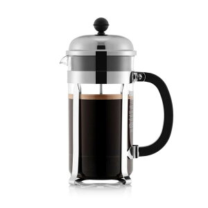 BODUM �{�_�� �R�[�q�[���[�J�[ �R�[�q�[�v���X CHAMBORD �V�����{�[�� �t�����`�v���X �R�[�q�[���[�J�[ 1000ml �V���o�[ �X�e�����X�t�B���^�[ �K���X�r�[�J�[ �Z�Ў� �R�[�q�[ �y���K�i�z 1928-