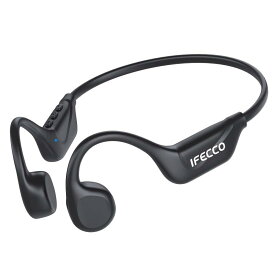 IFECCO 骨伝導イヤホン ワイヤレス 5.4 - IPX5防水, 耳を塞がない, 開放型 こつでんどう イヤホン, マイク内蔵, Type-C急速充電, 超軽量設計, サイクリング/ランニング/ハイキング対応