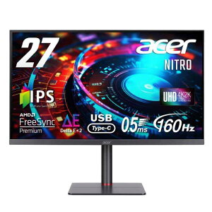 Acer Q[~Oj^[ Nitro 27C` 4K UHD IPS  160Hz 0.5ms DeltaE2 USB Type-C 65Wd HDMI2.1 DisplayPort1.4 KVM  s{bg@\ 3W Xs