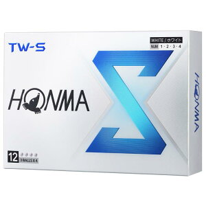 �z���} �S���t �{�[�� TW-X TW-S 2024�N���f�� 1�_�[�X 12������ �z���C�g �C�G���[ 3�s�[�X �c�A�[�n �X�s�� �򋗗� �f�B�X�^���X �\�t�g �S���t�{�[�� TOUR WORLD BT2402 �{�� HONMA_TW-S_�z���C�g(1�_