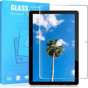 FOR Huawei MediaPad T5 10.1�C���` �p�̃K���X�t�B���� �����K���X�t�B���� �ώw�� ������ �\�ʍd�x9H ���E���h���H���� ��U�h�~���� �����ߗ� ����\�ʎd�l ��ʕی� �w��h�~ �ی�V�[�g FOR Huawe