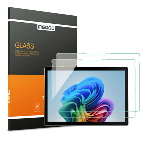 Megoo Surface Pro 11/10/9/8/X �p �����K���X�t�C���� - �u���[���C�g�J�b�g, 9H �d�x�A���h�~�A�ȒP���t���A�����x�^�b�`