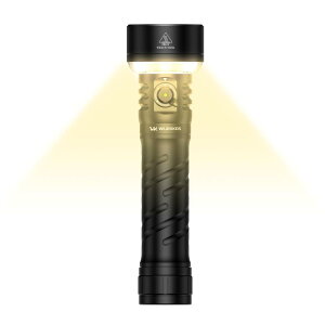 Wurkkos TS27 LED�����d�� �o�������C�g�t�� 3200���[���� �����P�x�����d�� 845m�Ǝ˔͈� Type-C�[�d�� 3�̃��C�g���[�h IP68�h�� �L�����v �n�C�L���O �A�E�g�h�A