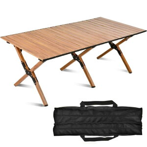 VicBre sNjbN ܂肽 e[u [e[u AEghA ȒPg [P[Xt RpNg A~jE Lv e[u y [gbv (؂̐F, 120cm*60cm*40cm)