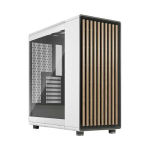 Fractal Design North Chalk White TG Clear �؍ގg�p �i�`�������f�U�C�� ATX PC�P�[�X FD-C-NOR1C-04 CS8442
