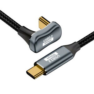 CY�P�[�u�� USB-C USB 3.1 Type C �I�X - �I�X �Ό� U���^�o�b�N�A���O�������f�[�^�R�[�h 10Gbps 100W �X���[�u�t�� 100cm