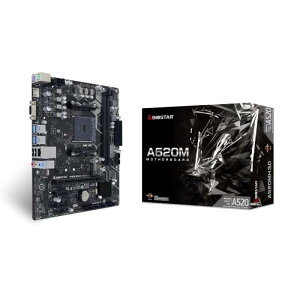 BIOSTAR AMD A520�`�b�v�Z�b�g���ځEAMD Ryzen 5000�V���[�Y�Ή� HDMI�ED-Sub�[�q���ځA�M�K�r�b�gLAN�Ή��AMicroATX�}�U�[�{�[�h [ A520MH 3.0 ]