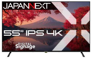 �y2�N���f���z JAPANNEXT 55�C���` IPS�p�l������ 4K(3840x2160)�𑜓x ��^�t�����j�^�[ JN-IPS55UHD-M HDMI �r�f�I�������� �R���|�[�l���g���� �I�v�e�B�J�������o�� USB�������Đ��Ή� �����R����