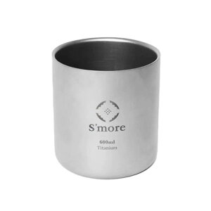 S'more(XA) Titanium cup double d\ `^Jbv (600ml)
