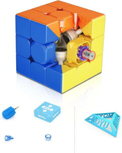 Moyu Super RS3M 3x3 �}�O�l�e�B�b�N �X�s�[�h�L���[�u�A�v���t�F�b�V���i�� 3x3 �p�Y���L���[�u �X�e�b�J�[���X �}�O�l�e�B�b�N �}�X�^�[�L���[�u �}�O�l�e�B�b�N�L���[�u �X�s�[�h�L���[�o�[