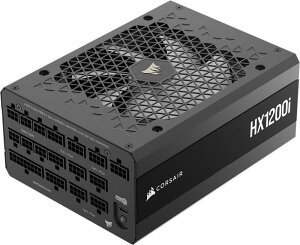 CORSAIR HX1200i 2025���f�� PC�d�����j�b�g 1200W PCIE 5.1 �Ή� Cybenetics Platinum ATX 3.1 �F�؍� �t�����W�����[ 12V-2x6 �P�[�u���t�� CP-9020307-JP