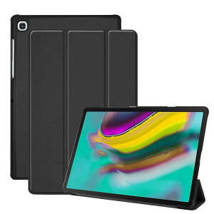 Gosento For Galaxy Tab S5e 10.5 �P�[�X �X�^���h�@�\�t�� �J���O�ܔ��^�X�^���h�P�[�X Galaxy Tab S5e 10.5 �J�o�[ (�u���b�N)