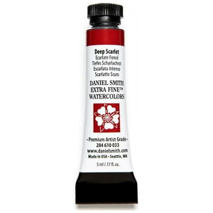 Daniel Smith �_�j�G���E�X�~�X ���ʊG�� 5ml�`���[�u (Deep Scarlet) 284610033